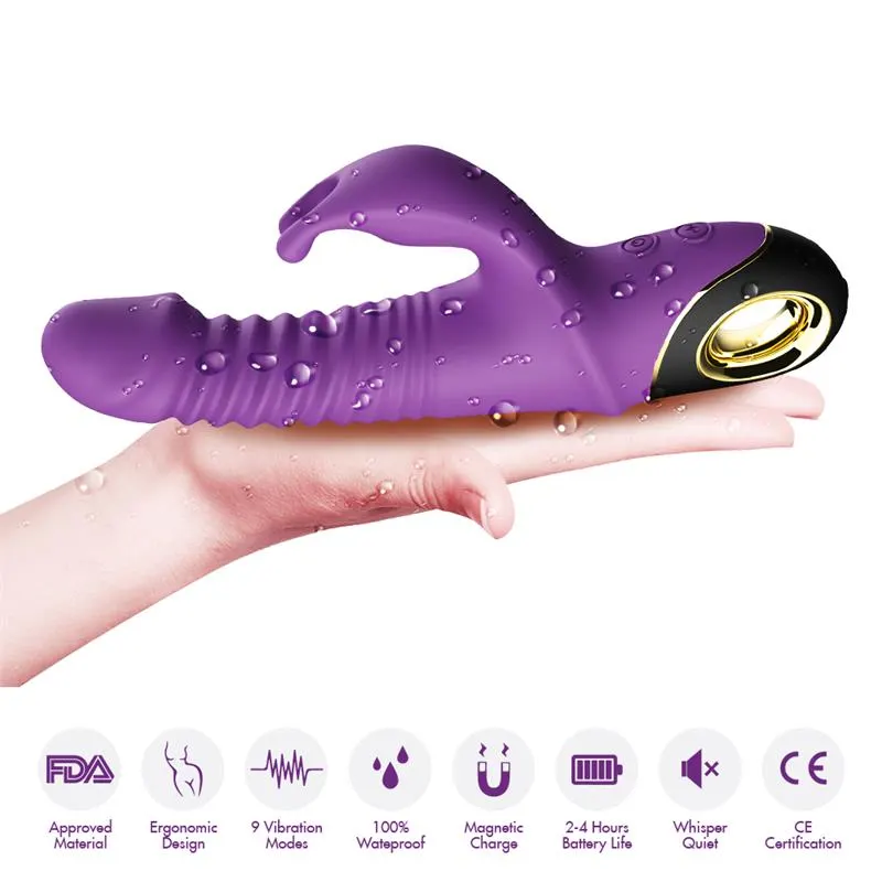 Vibrador con Thrusting y Oscilación 360º Purpura · URBAN SKY · Vibradores — photo 4