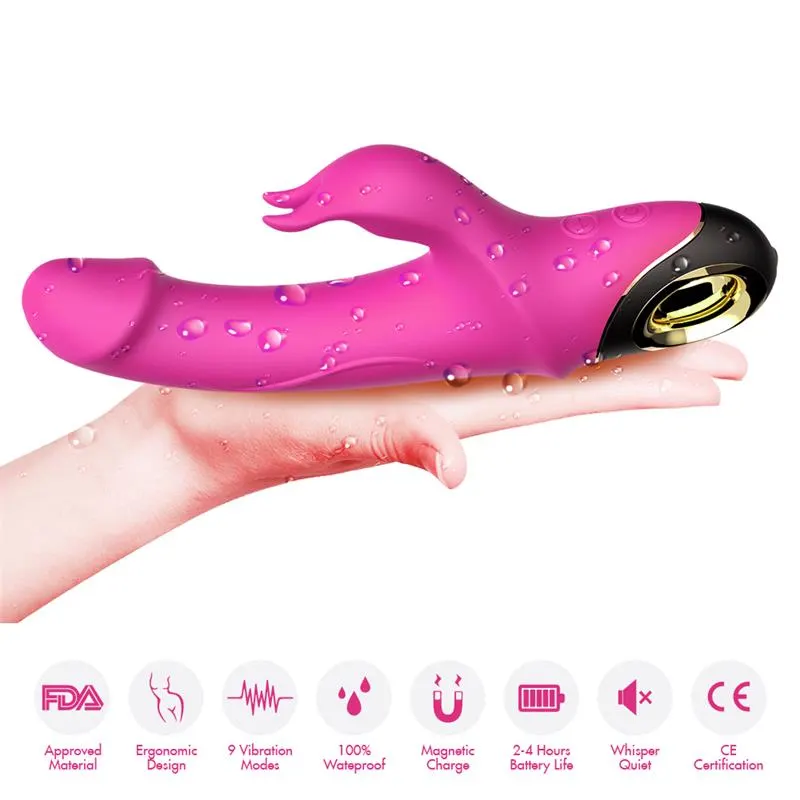 Vibrador con Rotación 360º Rosa · URBAN SKY · Vibradores — Foto 10