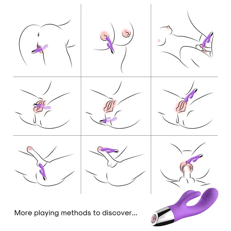 Vibrador Conejito Flexible Púrpura · URBAN SKY · Vibradores — Foto 5