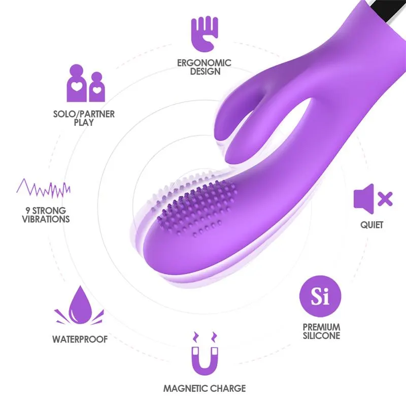 Vibrador Conejito Flexible Púrpura · URBAN SKY · Vibradores — Foto 6