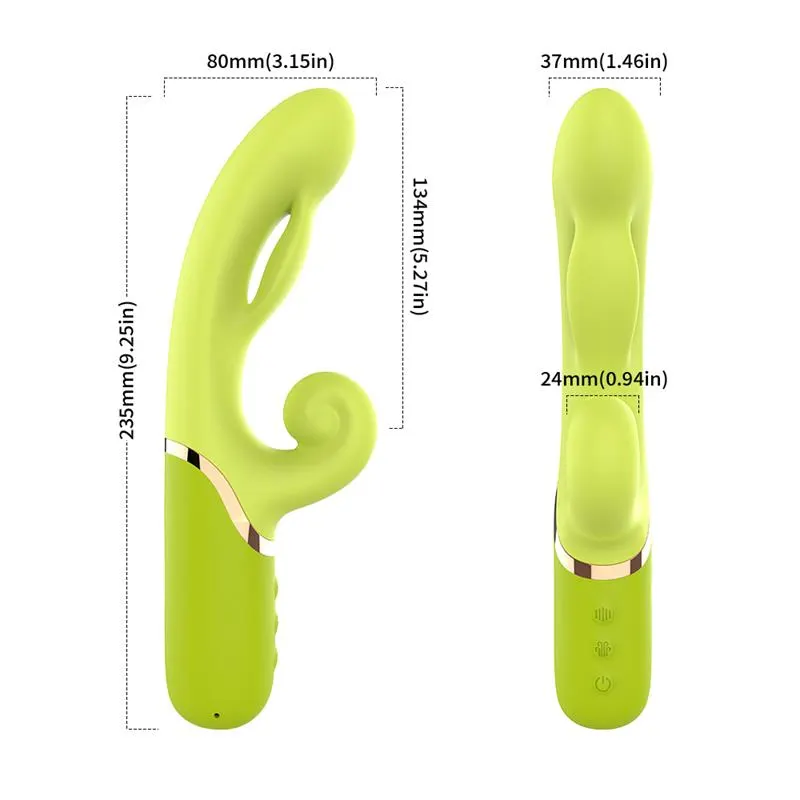 Vibrador con Función de Inflado Verde · URBAN SKY · Vibradores — Foto 11