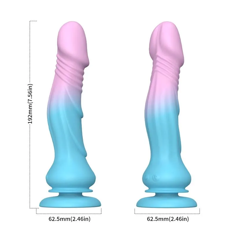Dildo Vibrador con Thrusting y Ventosa 19.2 cm · URBAN SKY · Vibradores — Foto 9