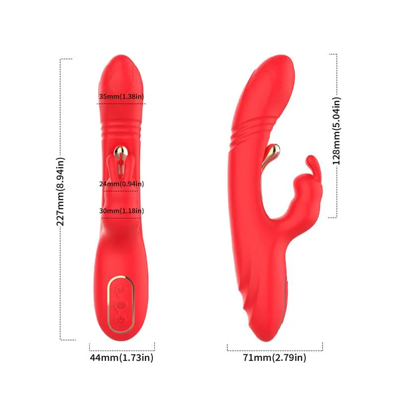 Vibrador Tickler con Thrusting Silicona Líquida · URBAN SKY · Vibradores — photo 9