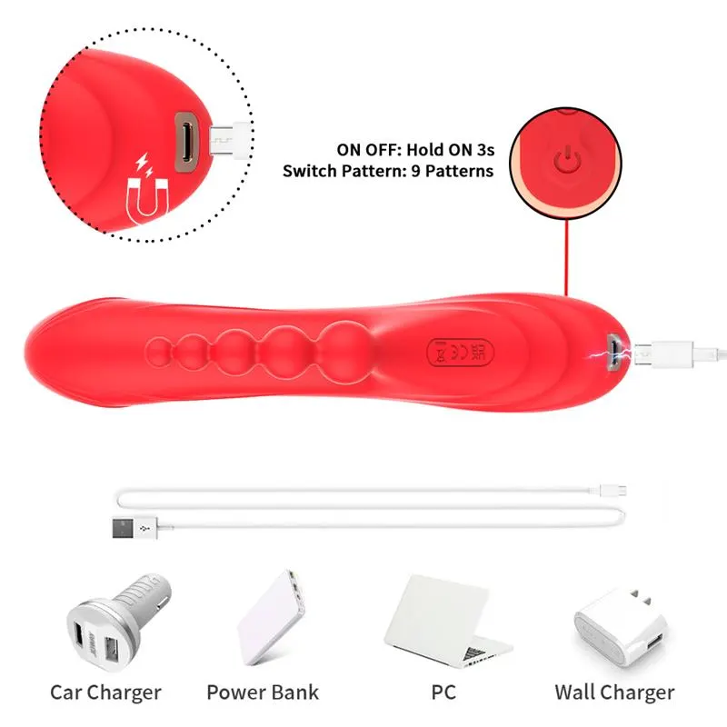 Vibrador Tickler con Cadena Anal · URBAN SKY · Vibradores — photo 9