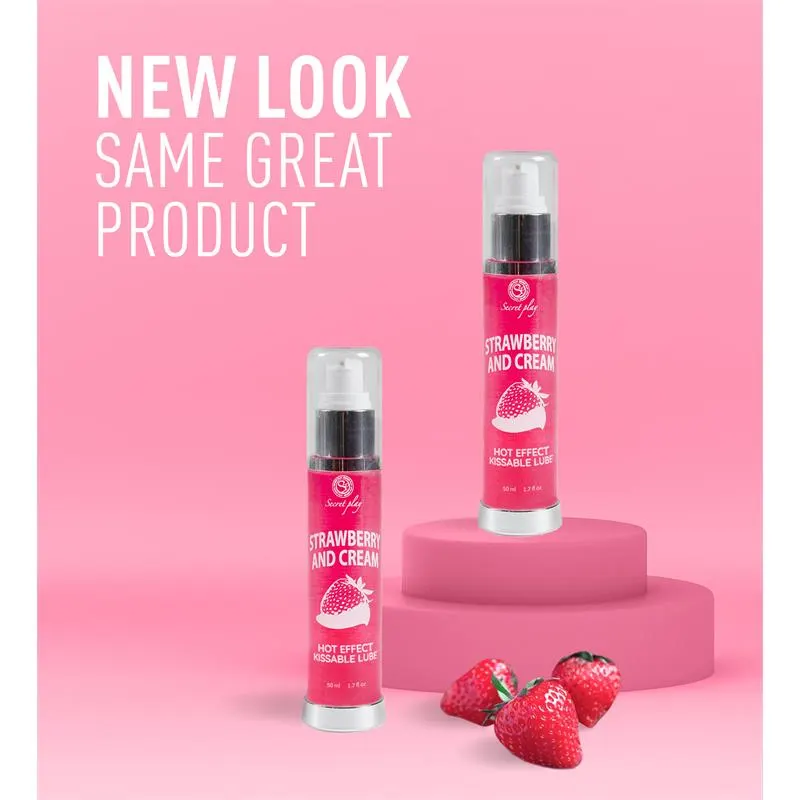 Lubricante Efecto Calor Fresas con Nata 50 ml · SECRET PLAY · Lubricantes — photo 5