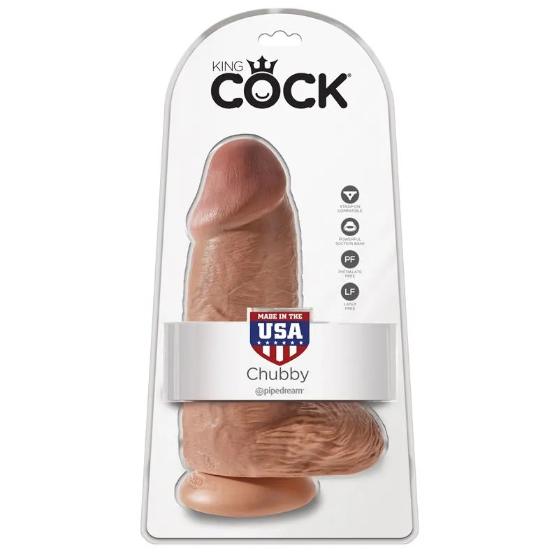 Dildo con Testículos 9 Chubby Bronceado · KING COCK · Dildos — Foto 2