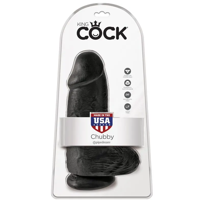 Dildo con Testículos 9 Chubby Negro · KING COCK · Dildos — photo 2