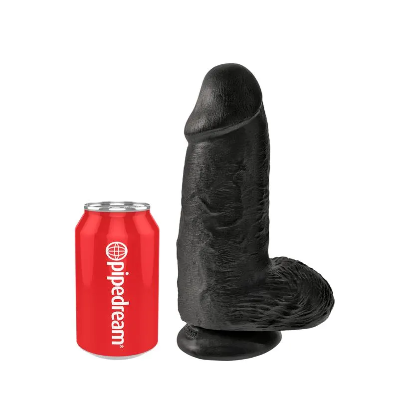 Dildo con Testículos 9 Chubby Negro · KING COCK · Dildos — photo 3