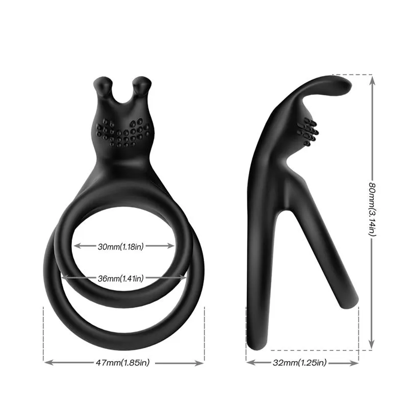 Anillo Doble para el Pene con Conejito · URBAN SKY · URBAN SKY · Anillos para el Pene — Foto 10