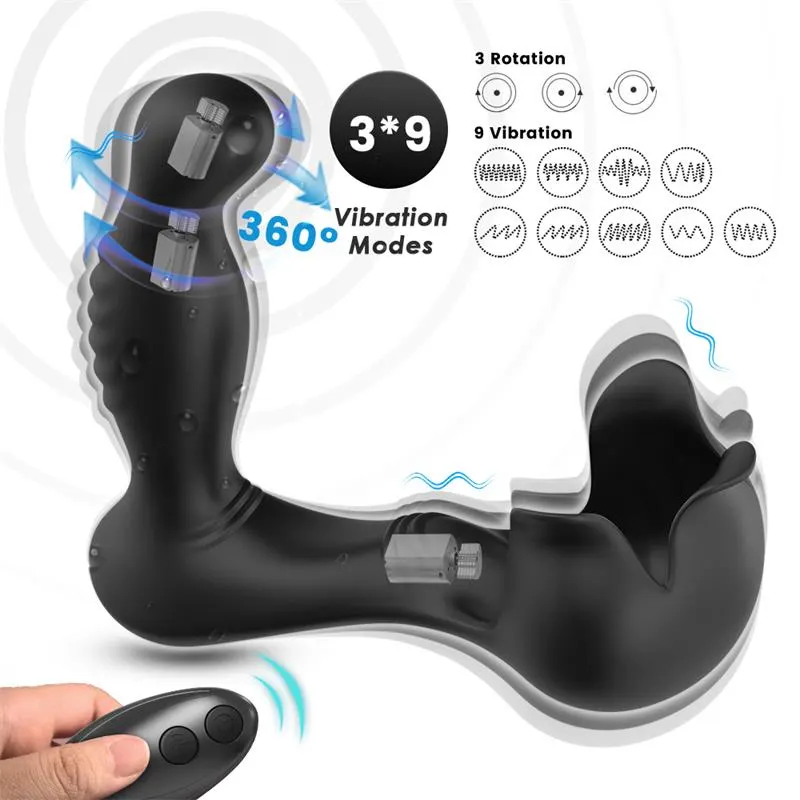 Masajeador Prostático Rotación 360º Estimulación Testiculos · URBAN SKY · Anal — photo 5
