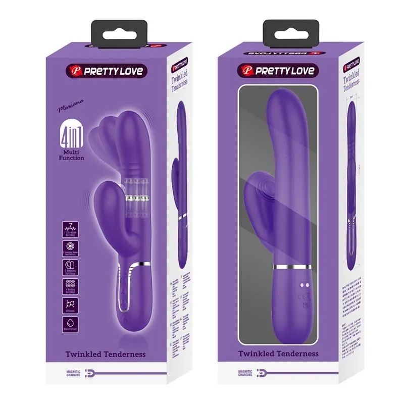 Mariana Vibrador 4 en 1 Silicona Morado · PRETTYLOVE · Vibradores — Foto 11