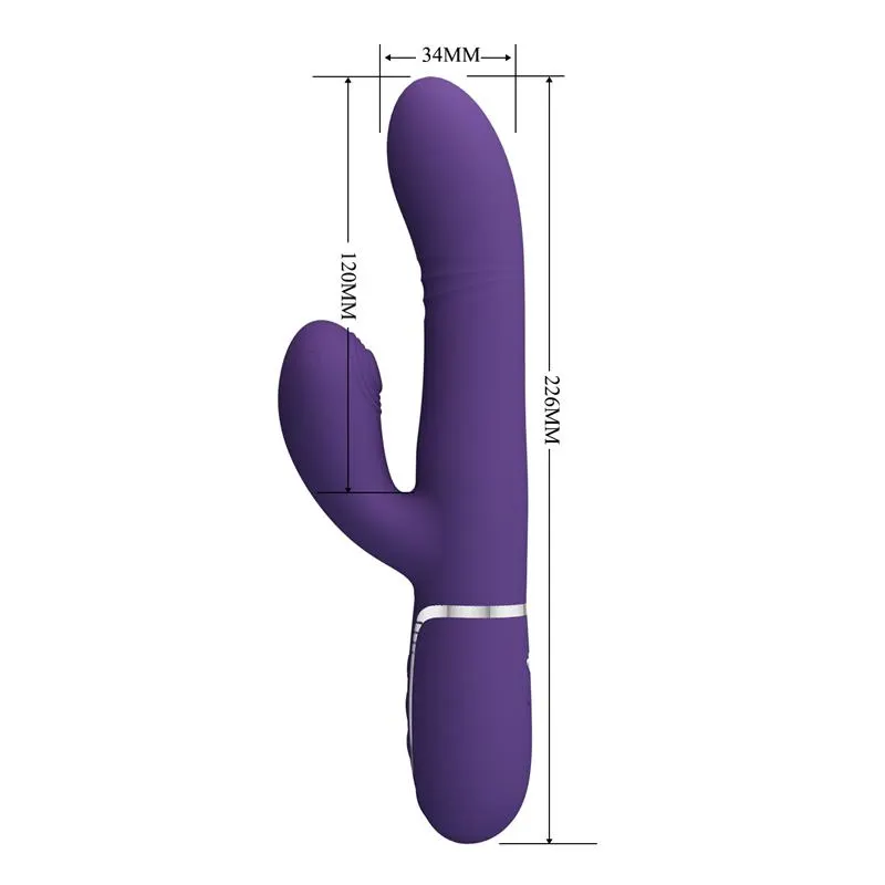 Mariana Vibrador 4 en 1 Silicona Morado · PRETTYLOVE · Vibradores — Foto 7