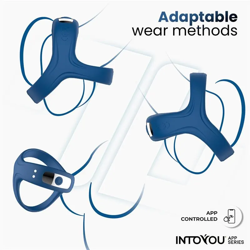 Rank Anillo Vibrador con App Azul · INTOYOU APP SERIES · Anillos para el Pene — Foto 4