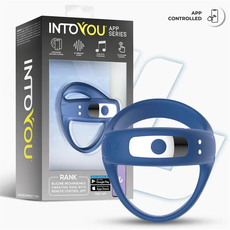 Rank Anillo Vibrador con App Azul · INTOYOU APP SERIES · Anillos para el Pene — Foto 5