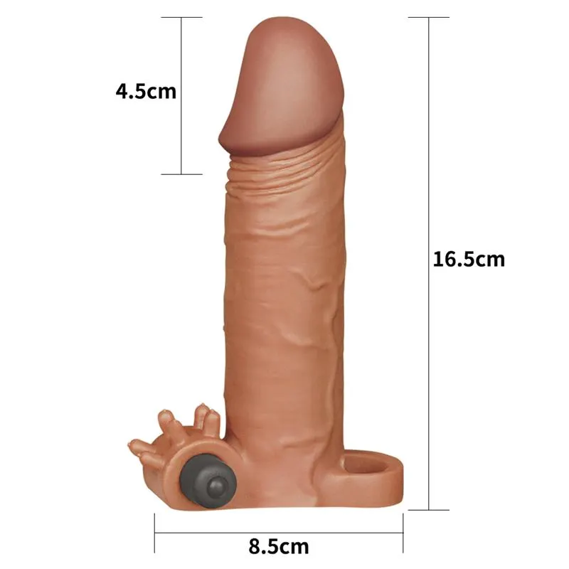 Funda para el Pene con Vibración Add 2 Pleasure X Tender Marrón · LOVETOY · Fundas y Extensiones para el Pene — photo 5