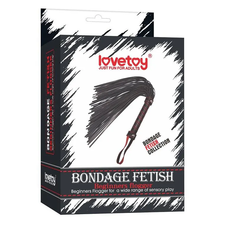 Flogger Principiantes Bondage Negro · LOVETOY · Spanking y Azotes — photo 5