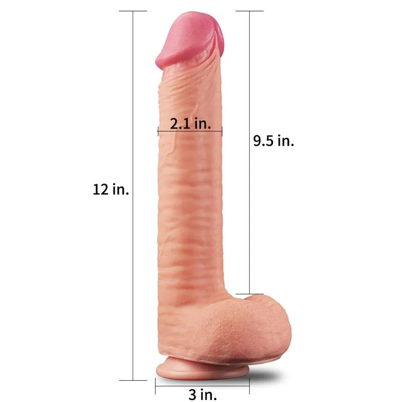 Dildo Nature 12 Dual Layer Natural · LOVETOY · Dildos — photo 3