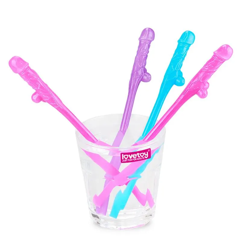 Pajitas Pene Vario Color Pack de 9 · LOVETOY · Juegos y Complementos Divertidos — Foto 3