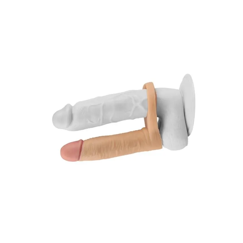 Dildo The Ultra Soft Double con Vibración 5.8 Natural · LOVETOY · Dildos — Foto 3