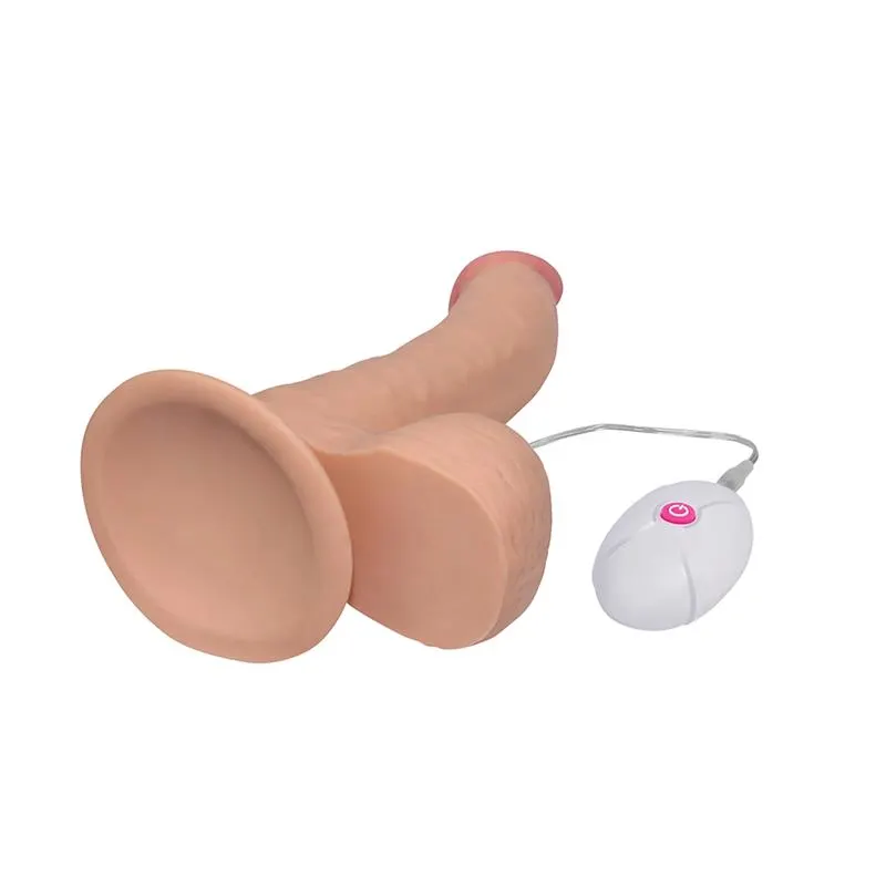 Dildo The Ultra Soft Dude con Vibración 8.8 Natural · LOVETOY · Vibradores — Foto 5