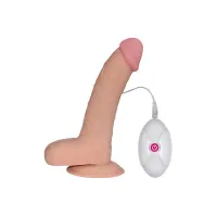 Dildo The Ultra Soft Dude con Vibración 8.8 Natural · LOVETOY · Vibradores
