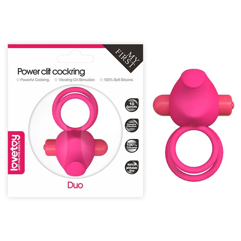 Anillo Vibrador Doble Power Clit Duo Rosa · LOVETOY · Anillos para el Pene — photo 7