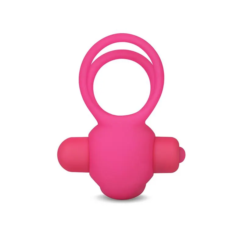 Anillo Vibrador Doble Power Clit Duo Rosa · LOVETOY · Anillos para el Pene