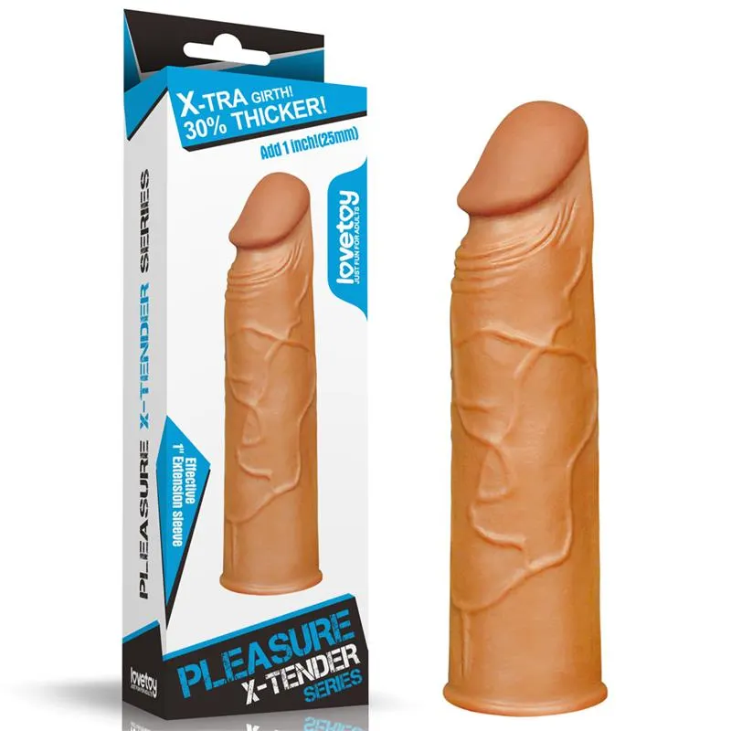 Funda para el Pene Pleasure X Tender Marrón · LOVETOY · Fundas y Extensiones para el Pene — photo 6