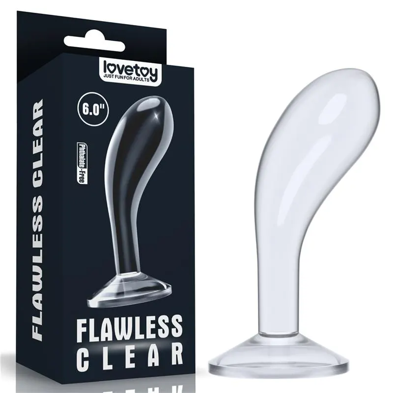 Plug Anal Flawless Clear 6 Transparente · LOVETOY · Anal — Foto 2