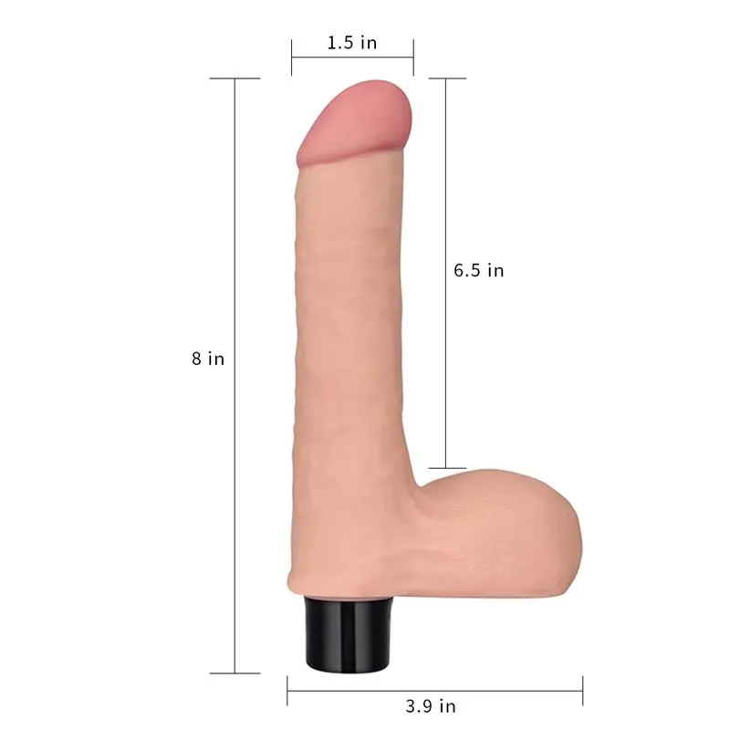 Vibrador Real Softee 8 Natural · LOVETOY · Vibradores — Foto 7