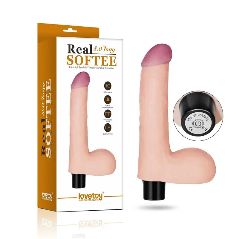 Vibrador Real Softee 8 Natural · LOVETOY · Vibradores — Foto 8