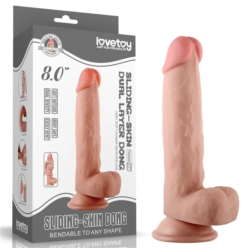 Dildo con Piel Retractil 8 · LOVETOY · Dildos — Foto 9