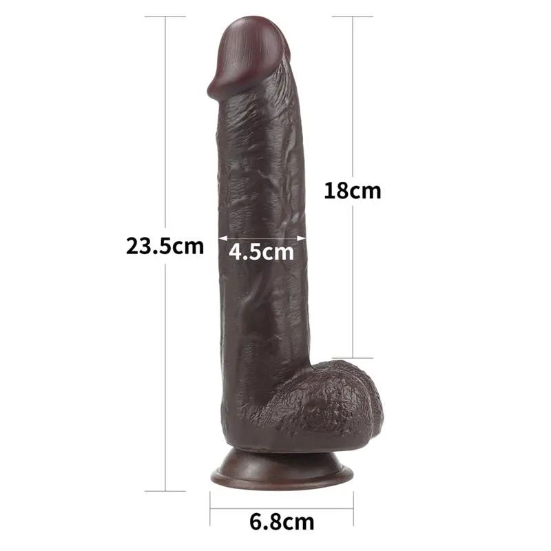 Dildo con Piel Retractil 9 Negro · LOVETOY · Dildos — photo 16
