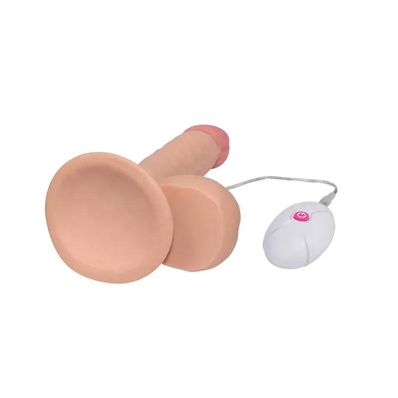 Dildo The Ultra Soft Dude con Vibración 7.5 Natural · LOVETOY · Vibradores — Foto 2