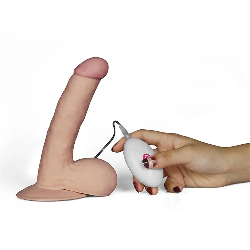 Dildo The Ultra Soft Dude con Vibración 7.5 Natural · LOVETOY · Vibradores — Foto 4