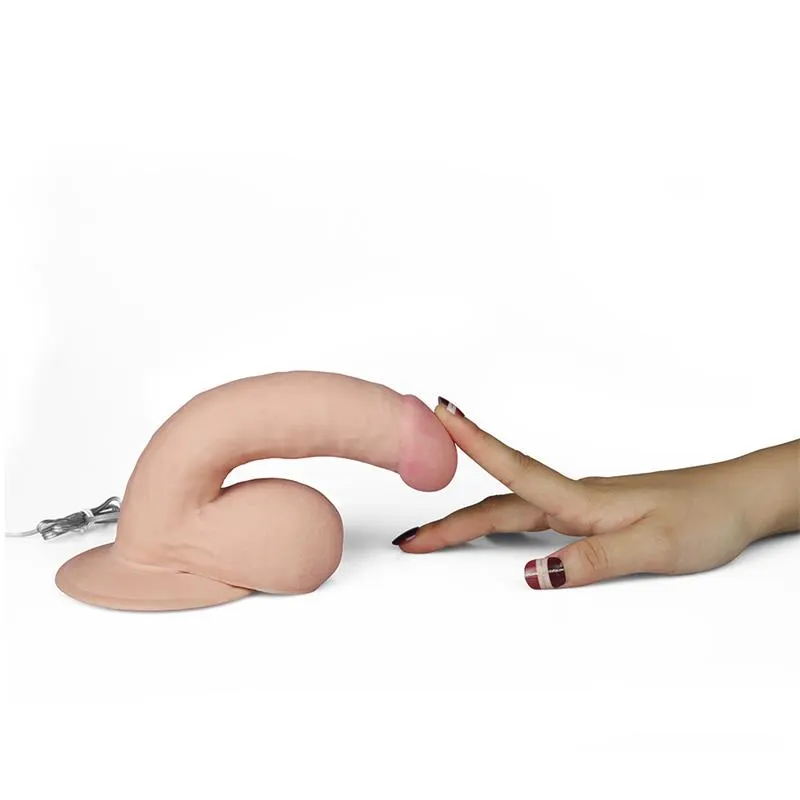 Dildo The Ultra Soft Dude con Vibración 7.5 Natural · LOVETOY · Vibradores — Foto 5