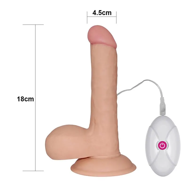 Dildo The Ultra Soft Dude con Vibración 7.5 Natural · LOVETOY · Vibradores — Foto 7