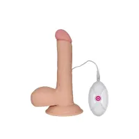 Dildo The Ultra Soft Dude con Vibración 7.5 Natural · LOVETOY · Vibradores