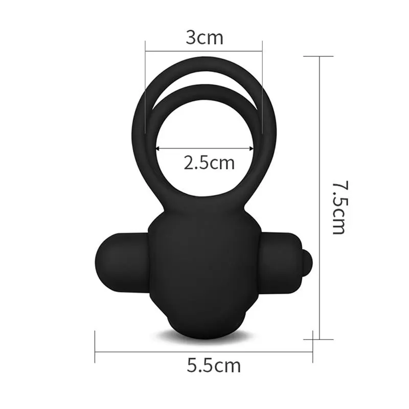 Anillo Vibrador Doble Power Clit Duo Negro · LOVETOY · Anillos para el Pene — photo 7