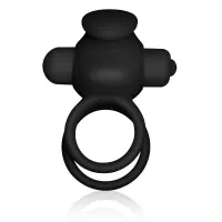Anillo Vibrador Doble Power Clit Duo Negro · LOVETOY · Anillos para el Pene