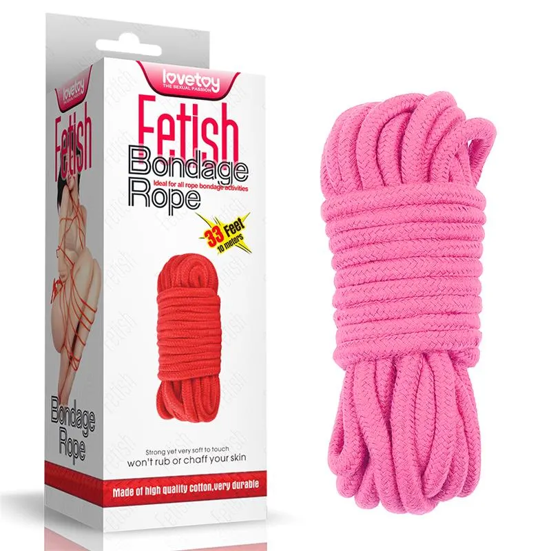Cuerda Bondage Suave Rosa · LOVETOY · Esposas y Ataduras — Foto 6