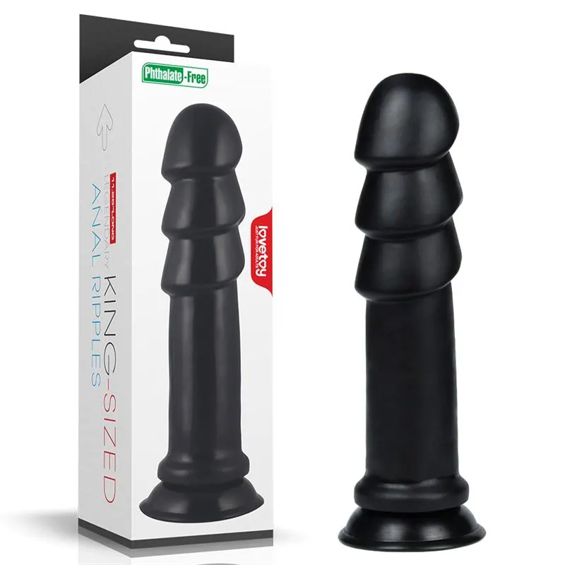 Dildo King Sized Anal Ripples 11.25 Negro · LOVETOY · Anal — Foto 9
