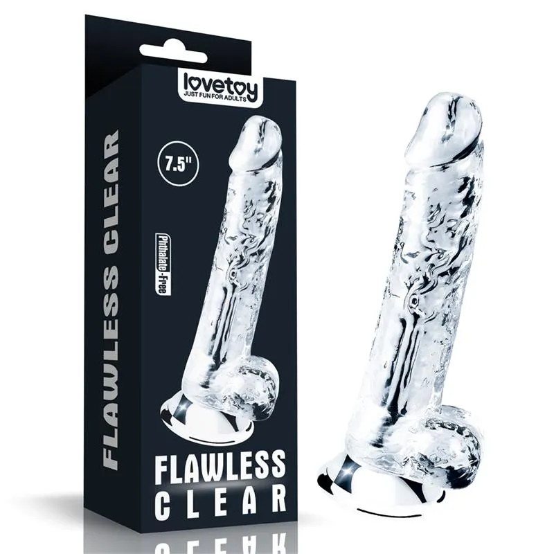 Dildo Flawless Clear 7.5 Transparente · LOVETOY · Dildos — Foto 2