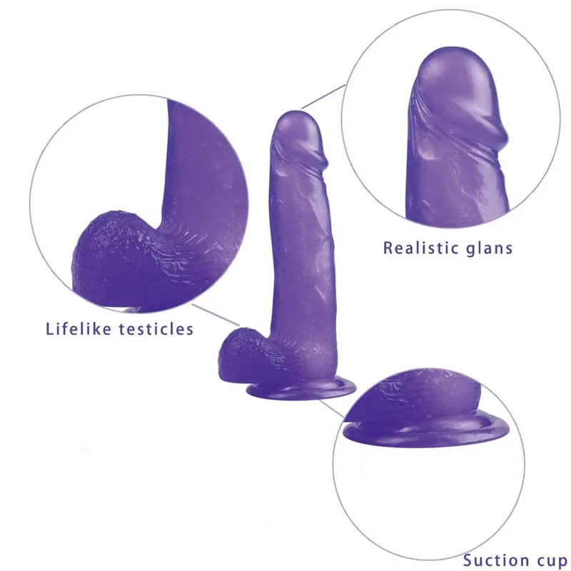 Dildo Jelly Studs 8 Púrpura · LOVETOY · Dildos — Foto 5