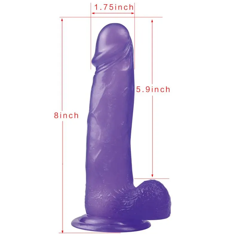 Dildo Jelly Studs 8 Púrpura · LOVETOY · Dildos — Foto 6