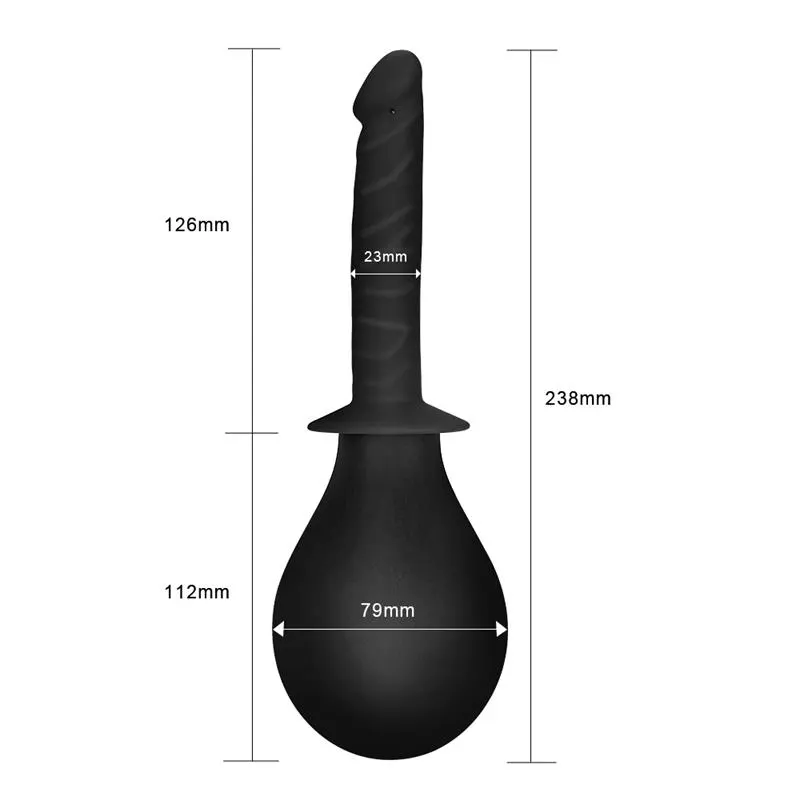 Ducha Anal Deluxe Douche Negro · LOVETOY · Cuidado Íntimo y Masaje — foto 4