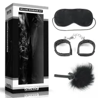 Kit Bondage Deluxe: Antifaz, Esposas y Plumero · LOVETOY · LOVETOY · Accesorios BDSM y Fetish