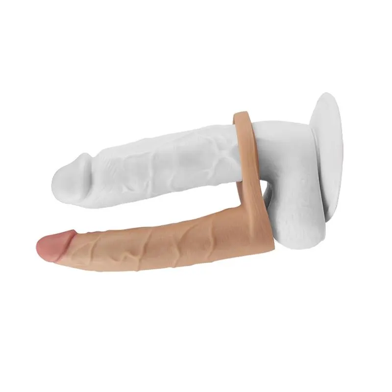 Dildo The Ultra Soft Double 7 Natural · LOVETOY · Dildos — photo 4