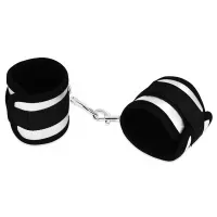 Esposas Velcro Negro y Plateado · LOVETOY · Esposas y Ataduras