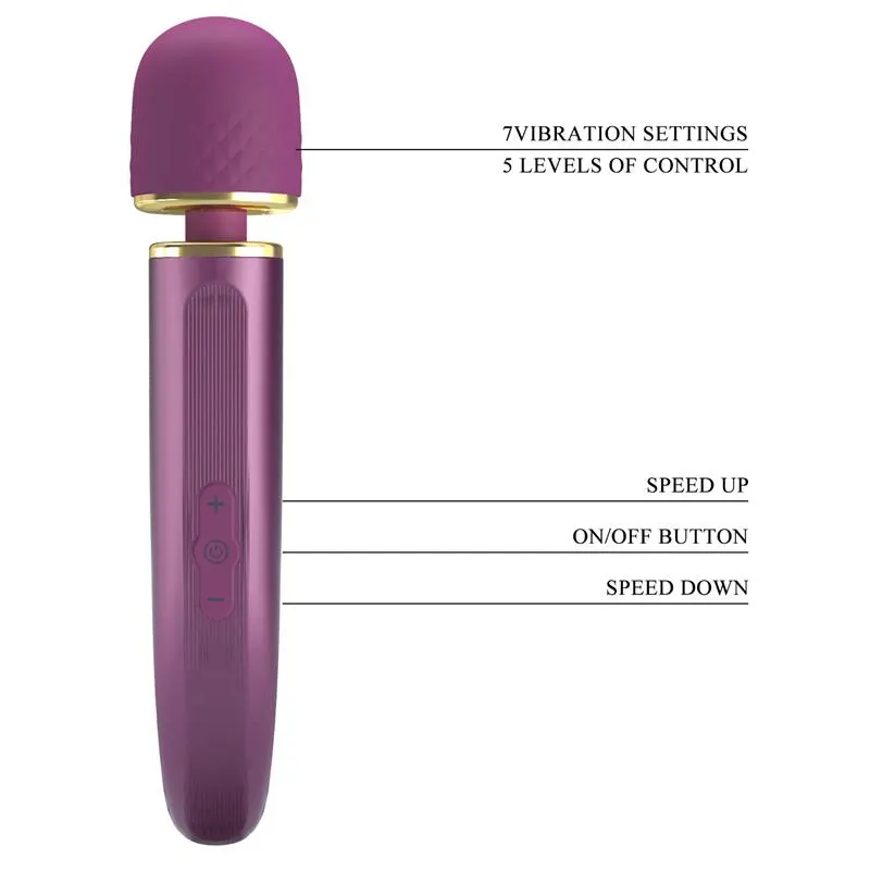 Masajeador USB Silicona Púrpura · PRETTYLOVE · Estimuladores de Clítoris — Foto 8
